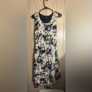 Simply Vera Vera Wang Black and Cream High Low Dress